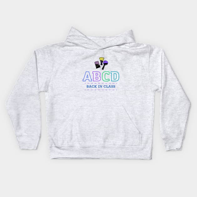 ABCD back in class Kids Hoodie by TrendsCollection